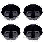 Colortrak Stackable Double Color Bowl 4 Pack With Divider Perfect For Double Process Color Measurement Markings Inside Bowl Stac