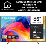 Samsung MINI LED M70H 4K Vision Ai 50HZ Smart Tv - 65 Inch 2026 Model