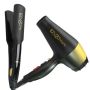 2 In 1 Black Hair Dryer And Hair Straightener Hair Care Set.