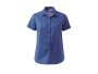 K373 Ladies Tate Oxford Short Sleeve Blouse