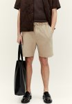 Regular Fit Linen-blend Shorts - Beige