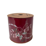 Ribbon Polyester & Cotton 270X6.3CM - Red Candy