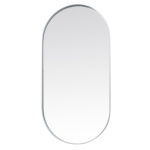 Deep Frame Pod Mirror - White