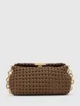 Teagan Weave Chain Bag - 0 Chocolate