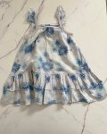 Naartjie Blue Flower Dress 18 24M