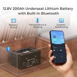 Renogy 12V 200AH Pro Underseat Smart Lithium Iron Phosphate Battery For