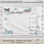 Milestone Blanket – Airplane Cloud Vintage