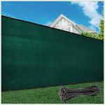 Colourtree 5' X 50' Green Fence Privacy Screen Windscreen Cover Fabric Shade Tarp Netting Mesh Cloth - Commercial Grade 170 GSM