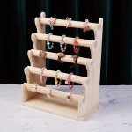 1PC Wooden Multi-layer Bangle Bracelet Display Rack - Jewelry Storage Rack Bangle Jewelry Display Stand Ideal Choice For Gifts