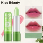 Aloe Lipstick Moisturizing Temperature Color Change Lip Balm Long Lasting Lip Aloin Discoloration Lip Gloss Pink Lipcolor Nouris