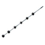F pole - 6LINE Round Galv Wb