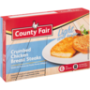 County Fair Frozen Light Crumbed Chicken Breast Steaks 400G