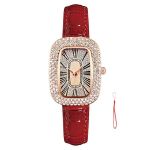 Women's Light Luxury Vintage-style Quartz Watch With Leather Strap