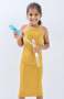 Big Girls Rib Bodycon Dress - Mustard - Mustard / 7-8 Years