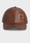 Jeep Oil Skin Cap - Brown