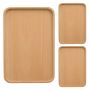 Wooden Plates Serving Trays - 3PCS Set