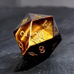 1PCS Gem D20 Dnd Dice - 25MM 20 Sided Crystalamethyst D&d Dice For Dungeons And Dragons Rpg Roleplaying Games Mtg Table Games Ha