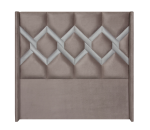 Crystal Grey Headboard Queen