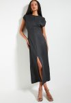 Superbalist Minimal Power Shoulder Midi Dress - Black