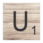 Tear Resistant Scrabble Letter U