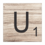 Tear Resistant Scrabble Letter U
