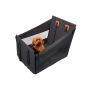 22X22IN Waterproof Pet Car Seat Cover - Hard Bottom & Mesh Basket