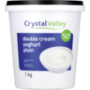 Crystal Valley Double Cream Plain Yoghurt 1KG