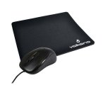 Volkano VK-30025-BK Slick Series Wired USB Mouse With Mousepad Combo