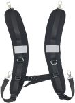 Folai Waterproof Replacement Shoulder Strap With Adjustable Belt For Shoulder Bag Backpack Black