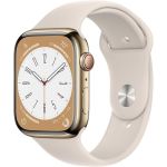 Apple Pre-owned Watch Series 8 Gps + Cellular 45MM Gold Stainless Steel Case