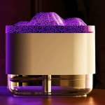 Volcano Flame Air Diffuser Humidifier - White