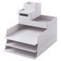 Stackable Desk Filing Tray Stationery Organizer 5PCS Set