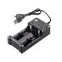 Dual Slot Charger For Aa And Aaa Rechargeable Batteries B3583