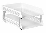 Krost 2TIER Perf Steel Tray White