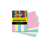 A4 Board Pad 20 Sheet Pastel Assrt