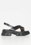 Temple 1 Chunky Lug Sole Sandal - Black