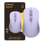 Winx Click Easy 1600DPI 2.4GHZ Wireless Mouse - Purple