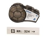 Brady BMP21 Cartridge B430 Black On Clear 6.4M X 19.05MM Pack Of 1 Roll