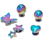 Iridescent Meta Jibbitz - Multi Osfa