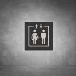 Elevator Sign D03 - Black - Powder Coated Aluminum