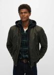 Military MA1 Washed Dark Green Bomber Jacket - XXL Green