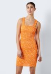 Lea Sleeveless Short Dress - Orange