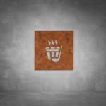 Sauna Sign - Rust - Powder Coated Aluminum