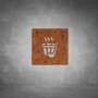 Sauna Sign - Rust - Powder Coated Aluminum