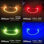 4-PACK Silicone LED Strips With Fcob Chip Flexible Battery Powered Lighting 0.5W Diy Decoration Creative Gift Options - Spiral B