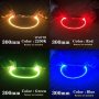 4-PACK Silicone LED Strips With Fcob Chip Flexible Battery Powered Lighting 0.5W Diy Decoration Creative Gift Options - Spiral Bulb Filament Diode Multiple Sizes