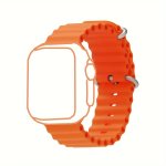 Ocean-inspired Silicone Band For Apple Watch Series 1-9 Sporty & Durable Strap Compatible With For Iwatch S9 8 7 6 5 4 3 2