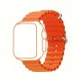 Ocean-inspired Silicone Band For Apple Watch Series 1-9 Sporty & Durable Strap Compatible With For Iwatch S9/8/7/6/5/4/3/2