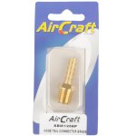 AirCraft Hose Tail Connector Brass 1 4"MX8MM 1PC