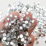 500 1000PCS Flatback Resin Nail Art Rhinestones Round Nail Art Gemstones For Making Accessories Shoes Clothes Makeup Bags Nail A